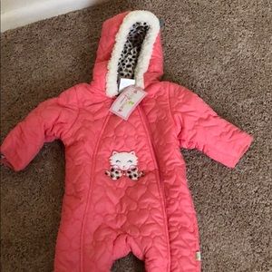 0-3 month baby girl snowsuit